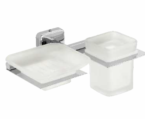 Soap Dish + Tumbler Holder